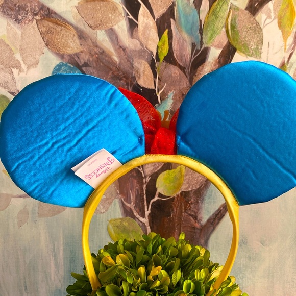 DISNEY PRINCESS 💙"SNOW WHITE"❤️ MINNIE MOUSE EARS QUILTED HEADBAND 🌟EUC🌟 - Picture 11 of 16